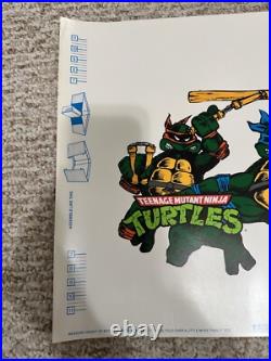 Vintage Teenage Mutant Ninja Turtles Set of 4 Fan Club Book Covers/Posters TMNT