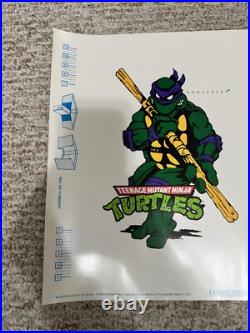 Vintage Teenage Mutant Ninja Turtles Set of 4 Fan Club Book Covers/Posters TMNT
