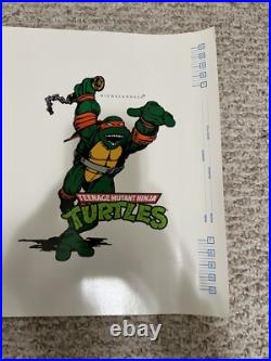 Vintage Teenage Mutant Ninja Turtles Set of 4 Fan Club Book Covers/Posters TMNT