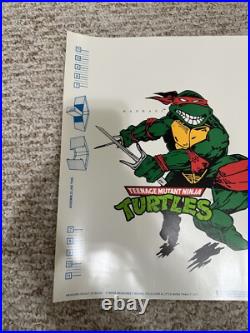 Vintage Teenage Mutant Ninja Turtles Set of 4 Fan Club Book Covers/Posters TMNT