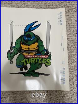 Vintage Teenage Mutant Ninja Turtles Set of 4 Fan Club Book Covers/Posters TMNT