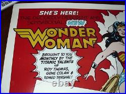 Vintage Wonder Woman Comic Store Display Poster On Sale Justice League Rare 1981