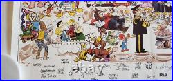Voice For Children Charity Poster COMIC Strip Characters, Superheroes 1986 Voice For Children Charity Poster COMIC Strip Characters, Superheroes 1986