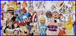 Voice For Children Charity Poster COMIC Strip Characters, Superheroes 1986 Voice For Children Charity Poster COMIC Strip Characters, Superheroes 1986
