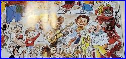 Voice For Children Charity Poster COMIC Strip Characters, Superheroes 1986 Voice For Children Charity Poster COMIC Strip Characters, Superheroes 1986