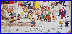 Voice For Children Charity Poster COMIC Strip Characters, Superheroes 1986 Voice For Children Charity Poster COMIC Strip Characters, Superheroes 1986