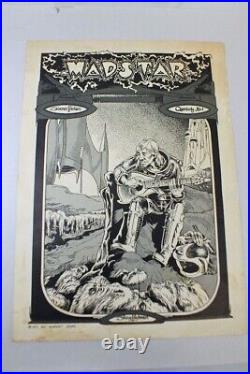 Vtg 1971 Madstar Science Fiction Comic Poster Cover Art Robert Lewis 20 x 14