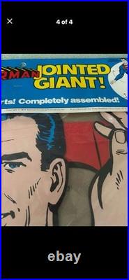 Vtg Superman Jointed Giant Unop Orig Pkg 1974 Articulated Our Way Studio 65 In
