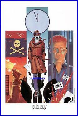 WATCHMEN FRENCH COVERS POSTER ART PRINTS ALAN MOORE DAVE GIBBONS 1980s RORSCHACH