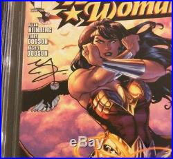 WONDER WOMAN #1 Comic Book CGC 9.6 SIGNATURE SERIES Terry Dodson +Promo Poster