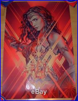 WONDER WOMAN comic movie poster print justice league bottleneck Martin Ansin