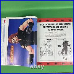 WWF Battlemania #1 NM 1991 Valiant Comics Ultimate Warrior Undertaker Poster WWE