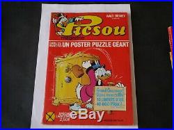 Walt Disney Picsou Magazine N°1 Avec Poster Puzzle Géant Rare