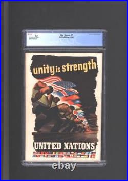 War Heroes #7 CGC 7.0 United Nations Poster On Back Cover 1944