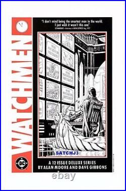 Watchmen 5 Promo Poster Art Print Lot Alan Moore Dave Gibbons DC Comics Posters
