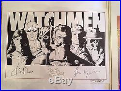 Watchmen French Portfolio Zenda 1987 Signed Alan Moore Dave Gibbons 1029/2000