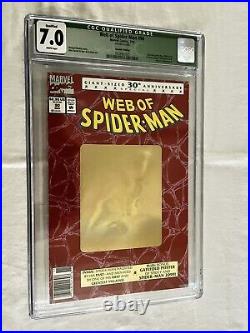 Web of Spider-Man #90 Giant Sized 30th Anniversary CGC 7.0 (Poster Missing)