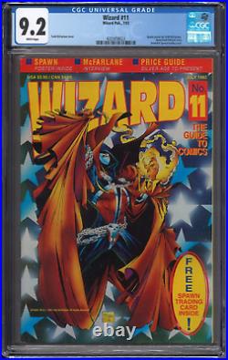 Wizard #11 CGC 9.2 Spawn poster by Todd McFarlane, Newsstand Edition