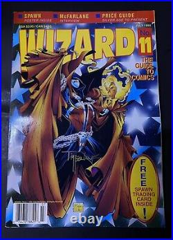 Wizard #11 Guide To Comics Magazine & Poster Signed Todd McFarlane Newsstand