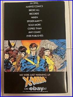 Wizard Comics Magazine 1 Newsstand UPC Variant withCenterfold Poster VF 1991 Rare