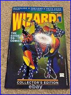 Wizard Magazine #1 High GRADE NEW Todd McFarlane? Missing Poster