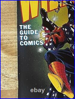 Wizard Magazine #1 McFarlane Spider-Man With Poster 1991 RARE Newsstand & # 100