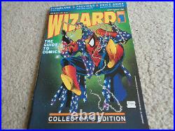 Wizard Magazine #1 with Poster COMIC BOOK PRICE GUIDE 1991 MCFARLANE SPIDER-MAN