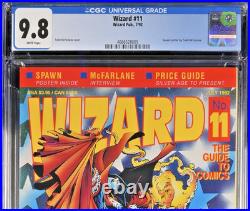 Wizard Pub Magazine #11 Todd McFarlane cover 1992 CGC 9.8 Spawn WithPoster By Todd