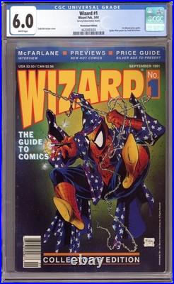 Wizard the Comics Magazine 1D. P with Poster CGC 6.0 Newsstand 1991 4420083003