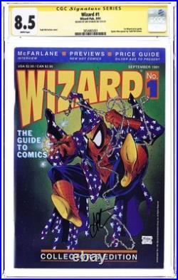 Wizard the Comics Magazine 1D. P with Poster CGC 8.5 SS Starlin 1991 3854865001