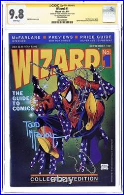 Wizard the Comics Magazine 1D. P with Poster CGC 9.8 SS McFarlane 1991 4669296009