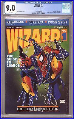 Wizard the Comics Magazine 1P with Poster CGC 9.0 1991 4178839002