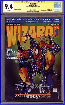 Wizard the Comics Magazine 1P with Poster CGC 9.4 SS McFarlane 1991 2561340001
