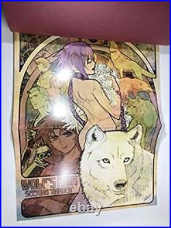 Wolf's Rain withPoster Art Works Toshihiro Kawamoto Fan Book 2004 MG18