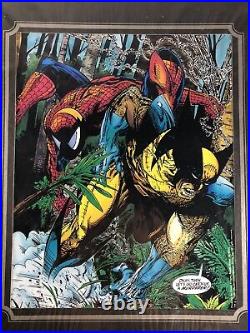 Wolverine Spider-Man Marvel Comic Print / Poster Vintage 1991 Comic Images 11x14