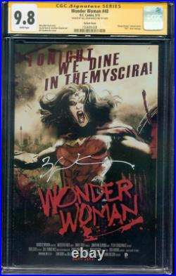 Wonder Woman 40 CGC SS 9.8 Sienkiewicz 300 Movie Poster Variant 5/15
