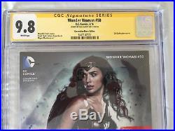 Wonder Woman 50 Movie Poster Variant CGC SS 9.8 Signed by Gal Gadot