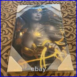 Wonder Woman Black & Gold Fine Art Print by Warren Louw Sideshow HD Aluminum