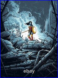 Wonder Woman Warrior Variant by Dan Mumford SIGNED Ltd x/150 Screen Print Poster Wonder Woman Warrior Variant by Dan Mumford SIGNED Ltd x/150 Screen Print Poster