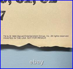 X-MEN WANTED POSTER 1990 XTINCTION AGENDA MARVEL COMICS JIM LEE MINT. No holes