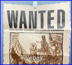 X-MEN WANTED POSTER 1990 XTINCTION AGENDA MARVEL COMICS JIM LEE MINT. No holes