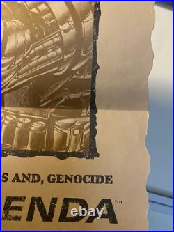 X-MEN WANTED POSTER 1990 XTINCTION AGENDA MARVEL COMICS JIM LEE MINT. No holes