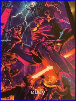 X-Men Sentinels Marvel Comics Poster Wolverine Cyclops Rogue Gambit Jubilee 97