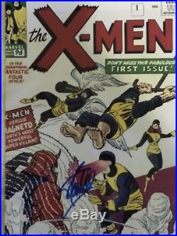 X-Men Stan Lee Hand Autographed Signed Marvel Comic 8x12 Photo COA