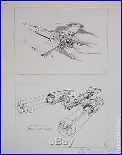 X-Wing and Y-Wing Star Craft Design Print by Joe Johnston