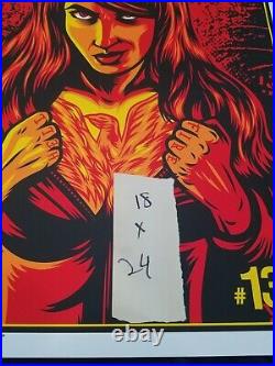 X men Comics signed limited edition screen print poster Rockets are Red # 135