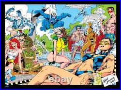 X-men Pool Party Poster Mondo Sold Out Marvel comics 1991 Jim Lee Brand New
